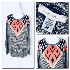 Triangle Print Sweater